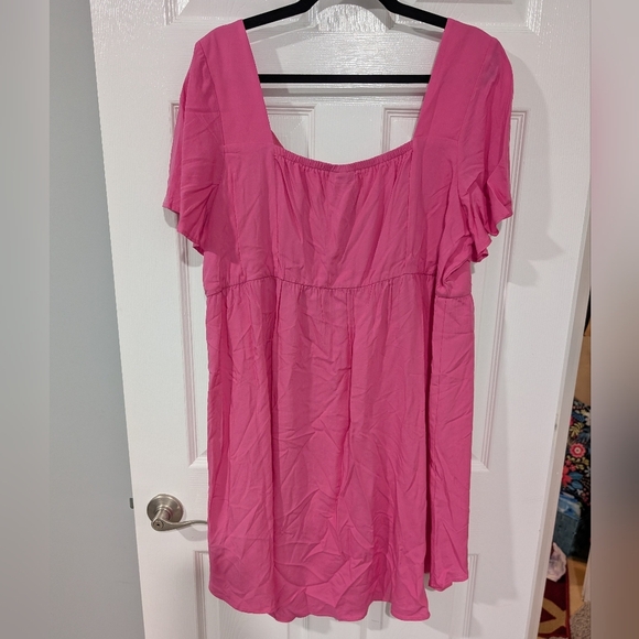 NWT Torrid Gin Fizz Babydoll Challis Lace Up Hi Low Top in Size 2 (18/20) - Picture 8 of 10